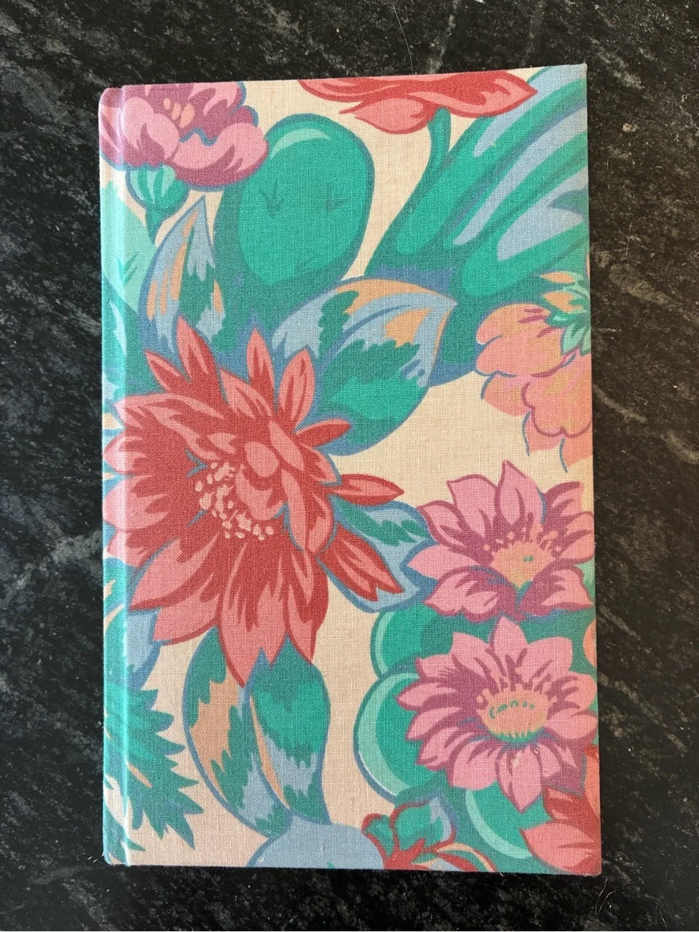 Vintage Markings by Thomas Nelson Floral Cloth Journal Cactus Flower